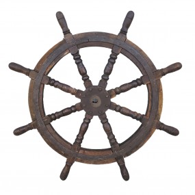 Jolie roue de gouvernail de bateau