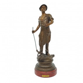 Jolie statue Victorienne en régule, Le travail Jolie statue Victorienne en régule, Le travail