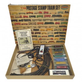 Postage stamp train set toy