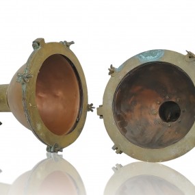 Lampes projecteurs de bateau en cuivre et laiton 
