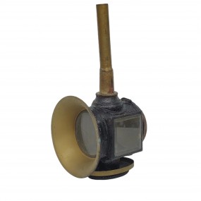 Antique railway signal lantern