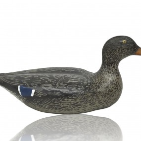 Vintage wooden duck hunting decoy