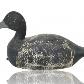 Leurre de chasse, appelant par Alain de Lotbinière Macdonald, canard en bois 