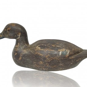 Vintage duck hunting decoy by Paul-Émile Lacombe 