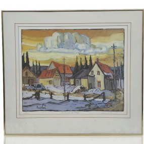 Lithographie signée Normand Boisvert (16'' x 20''), tableau, peinture