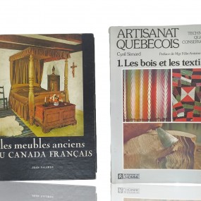 #59234 - 20$ ch. Les meubles anciens du Canada Français et Les bois et les textiles books