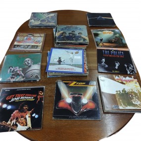 Assorted vinyl records, available in-store