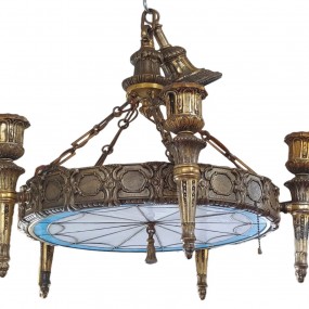 Very nice antique brass lighting fixture 