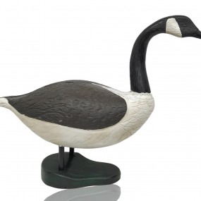 Wooden goose carving, folk art sculpture 