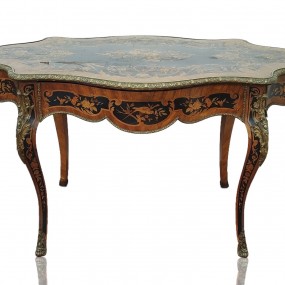 Antique marquetry table 