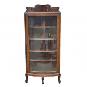 Antique aok corner china cabinet 