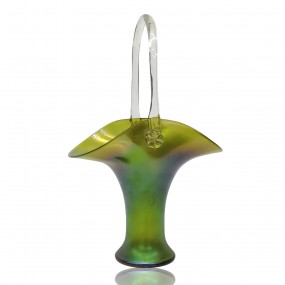 Vintage glass vase, dishes 