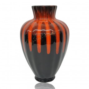 Magnifique vase décoratif, poterie, mid-century modern 