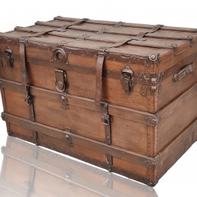#61241 -  Malle de voyage, coffre, valise restaurée