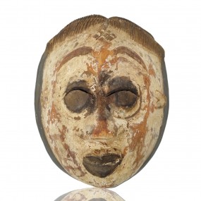 Masque Guatemala tribal sculpté en bois Masque Guatemala tribal sculpté en bois