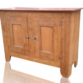 Antique pine bahut, buffet, top has been redone 