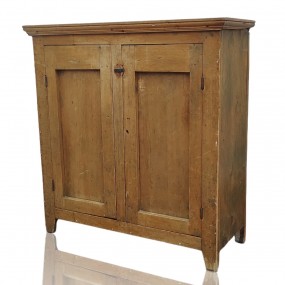 Antique rustic pine buffet, square nails assembly 