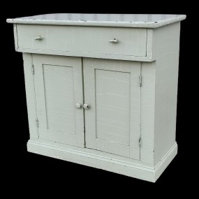 Meuble chiffonnier antique en pin, lave-main 