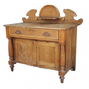 Meuble lave-main, chiffonnier antique, table de chevet 