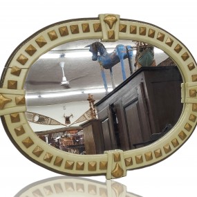 Vintage oval decorative mirror