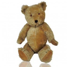 Ours en peluche ancien, toutou fabriqué en Angleterre, jouet