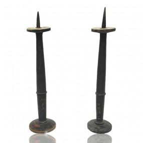 Wooden candlesticks 