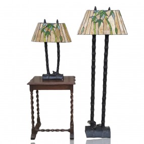 Vintage lamps with Tifanny shades 