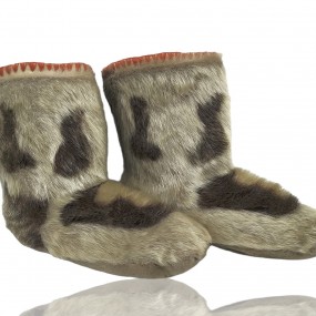Paire de mocassins Inuit (voir autres photos pour condition)