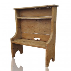 Antique bucket bench shelf 