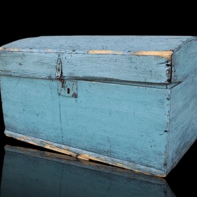 Antique dome top little chest, box 