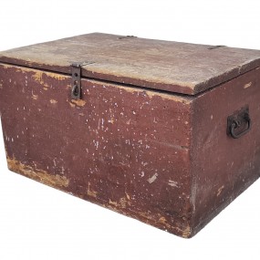 Little wooden pine box, original color 