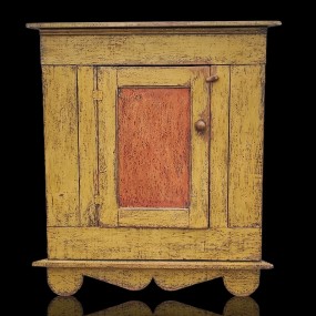 Antique little corner cupboard, color has been redone 