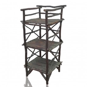 Petite étagère rustique en bois, bibliothèque