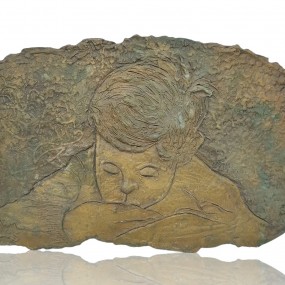 Wall bronze plate work of art