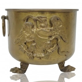 Pot à fleurs, jardinière en laiton 