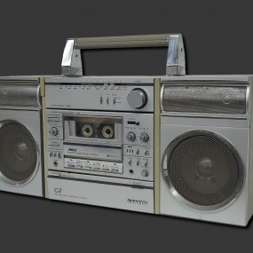 C7 Sanyo boom box vintage radio 