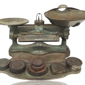 Rare decorative merchant scale, The computing scale Co. 