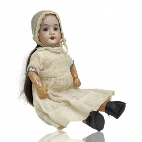 Rare petite poupée en porcelaine, Germany (voir autres photos pour condition)