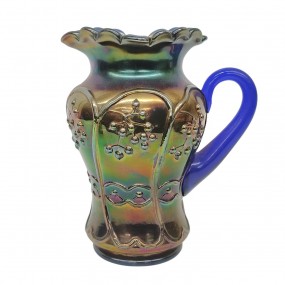 Rare pichet Blueberry en verre carnaval, vaisselle de collection Rare pichet Blueberry en verre carnaval, vaisselle de collection
