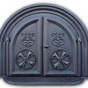 Cast iron bread oven door (reproduction)