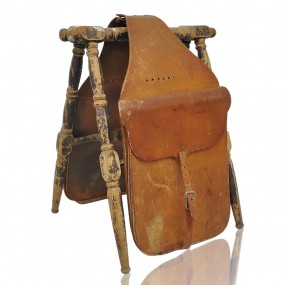 Sac militaire en cuir de cavalerie 