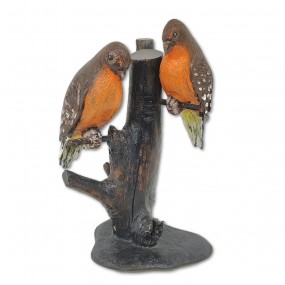 Sculpture art populaire signée Léonard Croteau, oiseaux sculptés