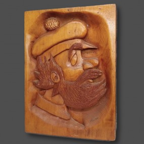 Low relief carving, folk art