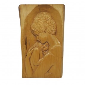 #62662 - 65$ Sculpture bas-relief signée Deschênes, art populaire #62662 - 65$ Sculpture bas-relief signée Deschênes, art populaire