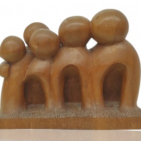 Wooden carved sculpture signed Claude Benoit 