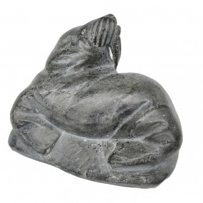 Sculpture en pierre de savon signée Abraham, artisanat Inuit 