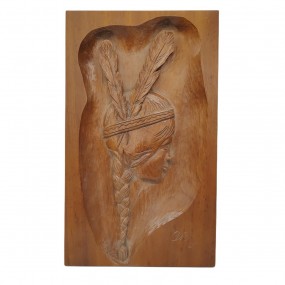 Folk art low relief carving, sculpture 