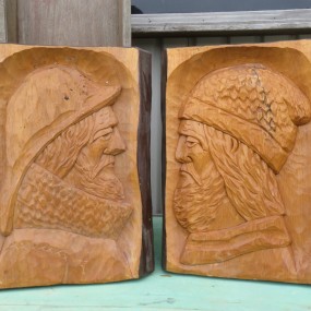 Low relief sculpture, carving by Morency