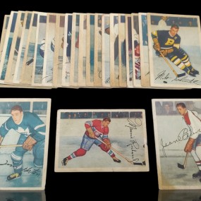 Set of 1953 Parkhurst hockey cards, Jean Beliveau rookie card 