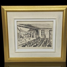 Screen printing signed Blanche Bolduc 